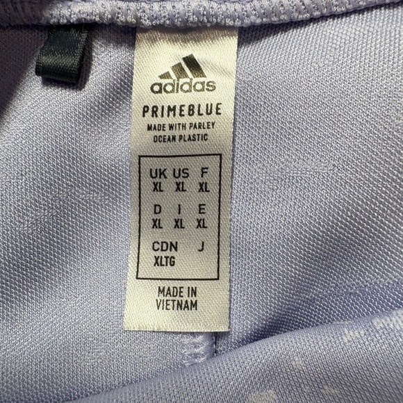 ADIDAS Primeblue Sustainably Made Sleeveless Golf Shirt Mock Neck Design Sz XL - Picture 5 of 11